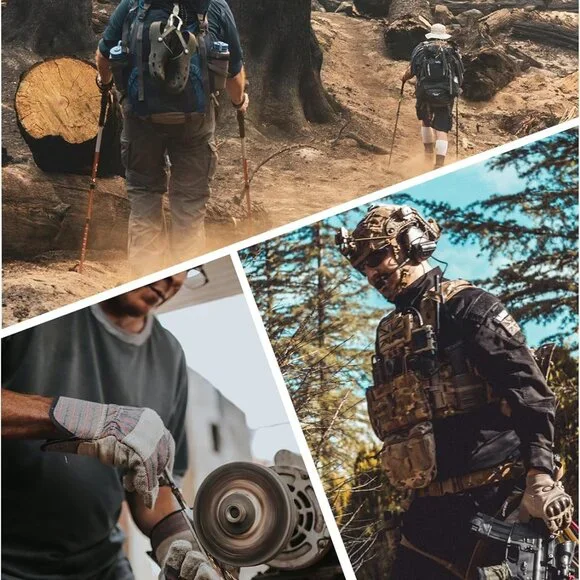 Men's 9-Pocket Tactical Cargo Pants - Durable Water-Resistant & Flexible Design